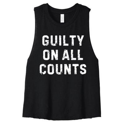 Guilty On All Counts Women's Racerback Cropped Tank