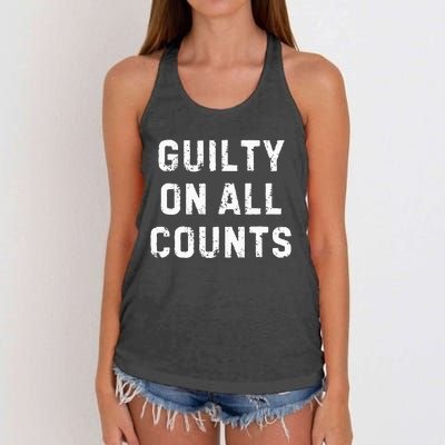 Guilty On All Counts Women's Knotted Racerback Tank