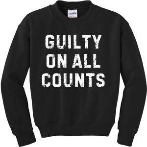 Guilty On All Counts Kids Sweatshirt