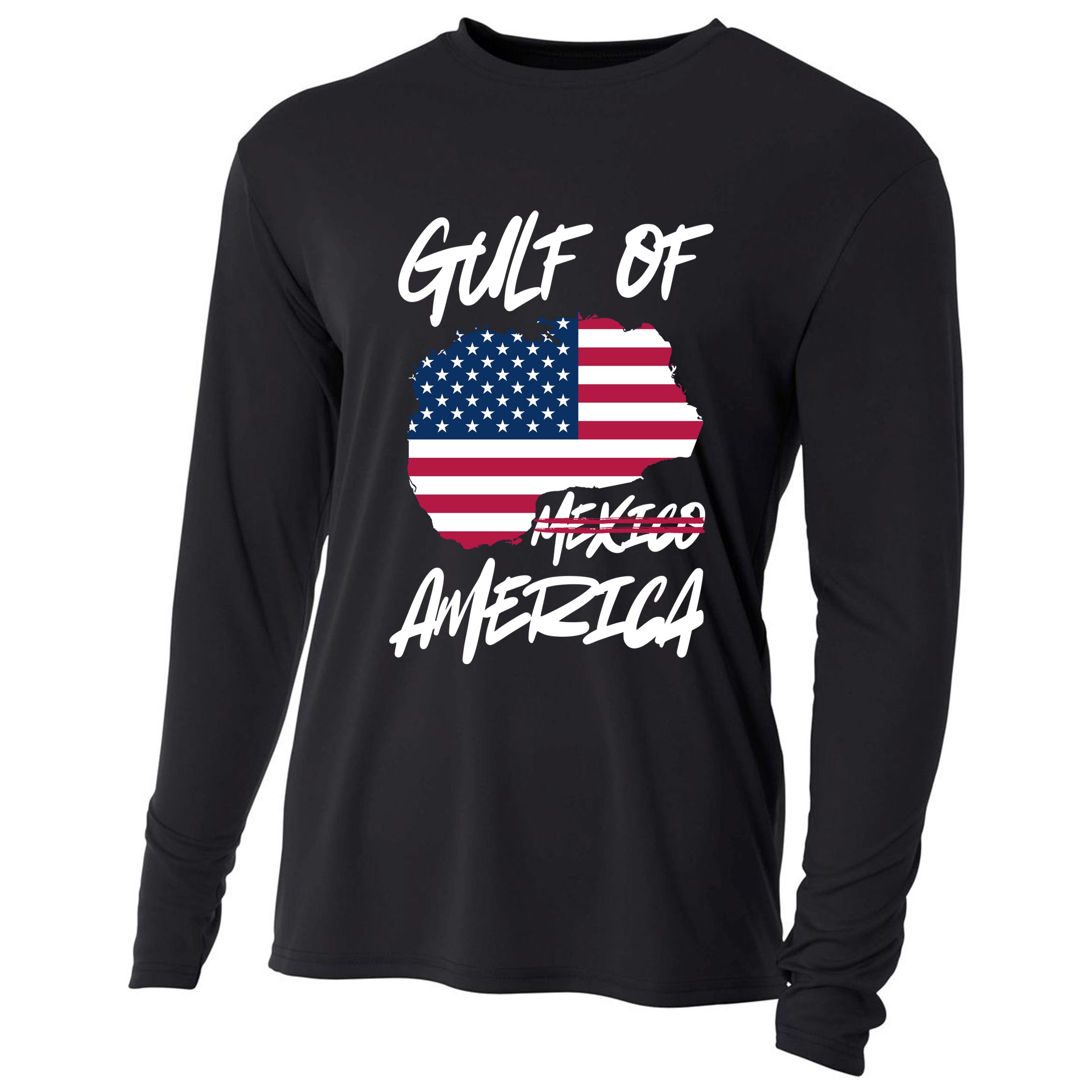 Gulf Of America Not Mexico Cooling Performance Long Sleeve Crew