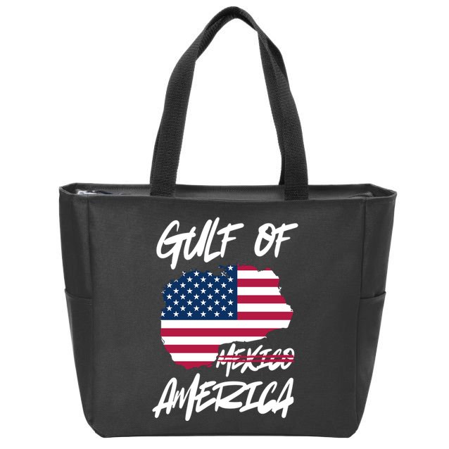 Gulf Of America Not Mexico Zip Tote Bag