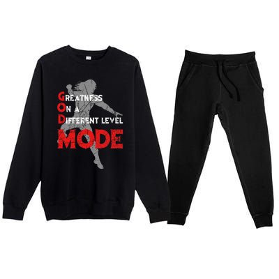 Greatness On A Different Level Mode Premium Crewneck Sweatsuit Set