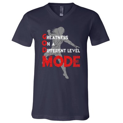 Greatness On A Different Level Mode V-Neck T-Shirt