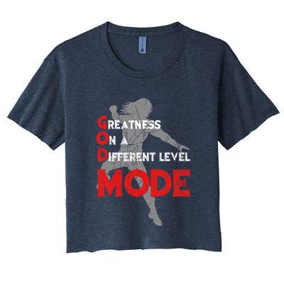 Greatness On A Different Level Mode Crop Top