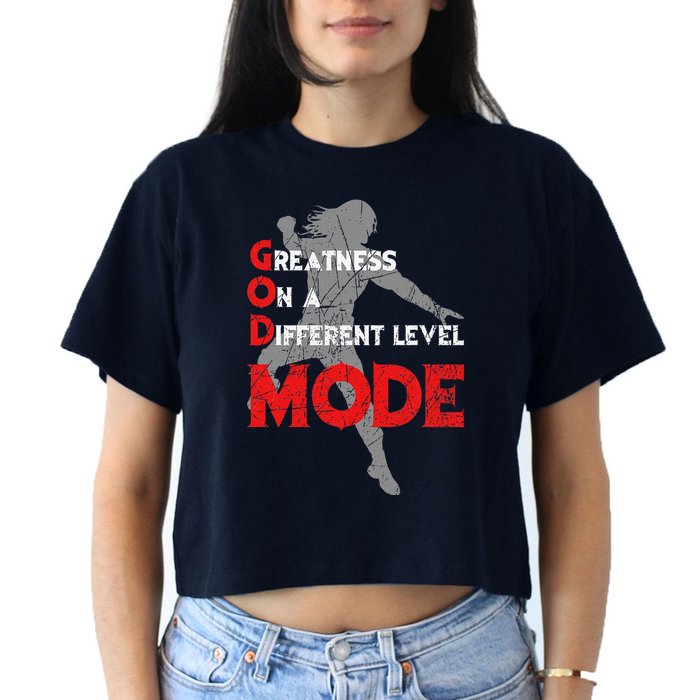 Greatness On A Different Level Mode Crop Top