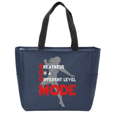 Greatness On A Different Level Mode Zip Tote Bag