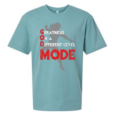 Greatness On A Different Level Mode Sueded Cloud Jersey T-Shirt