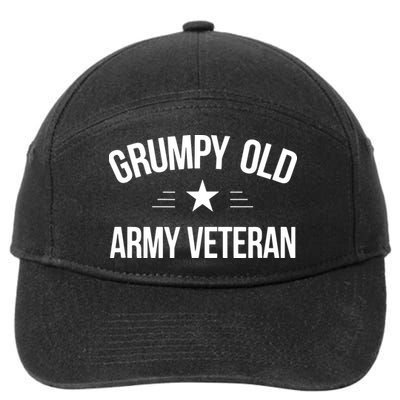 Grumpy Old Army Veteran 7-Panel Snapback Hat