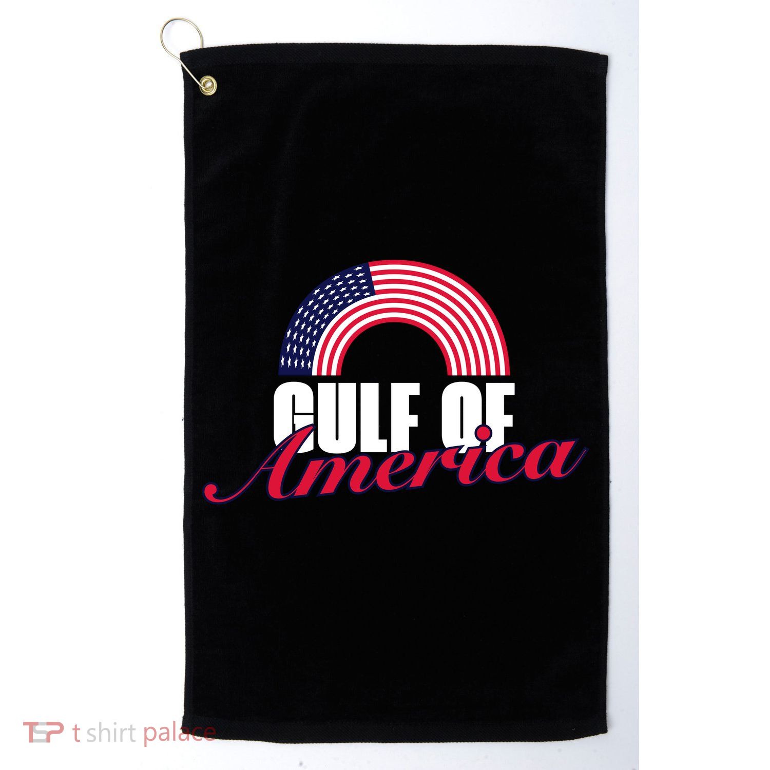 Gulf Of America Funny Gulf Golf Towel