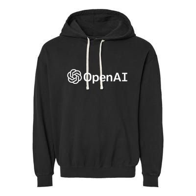 Geeky Openai Artificial Intelligence Computer Programmer Garment-Dyed Fleece Hoodie