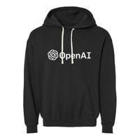 Geeky Openai Artificial Intelligence Computer Programmer Garment-Dyed Fleece Hoodie