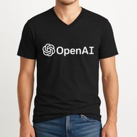Geeky Openai Artificial Intelligence Computer Programmer V-Neck T-Shirt