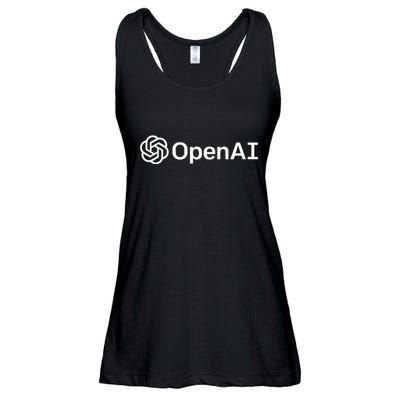 Geeky Openai Artificial Intelligence Computer Programmer Ladies Essential Flowy Tank