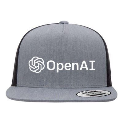 Geeky Openai Artificial Intelligence Computer Programmer Flat Bill Trucker Hat