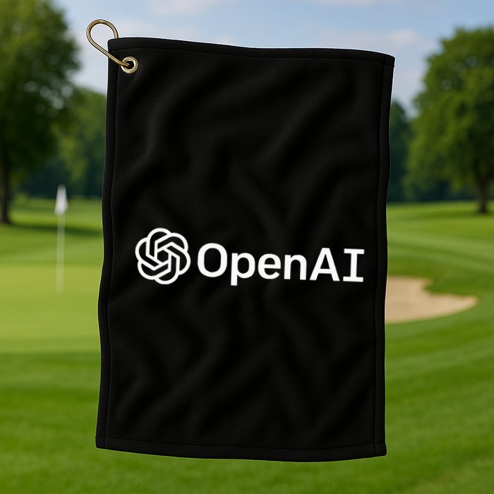 Geeky Openai Artificial Intelligence Computer Programmer Golf Towel