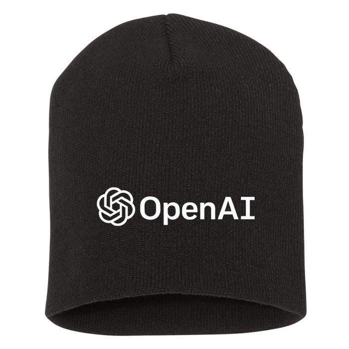Geeky Openai Artificial Intelligence Computer Programmer Short Acrylic Beanie