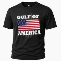 Gulf Of America Vintage American Flag Performance Shirt