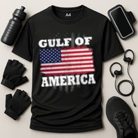 Gulf Of America Vintage American Flag Performance Shirt