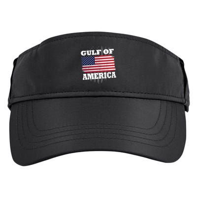 Gulf Of America Vintage American Flag Adult Drive Performance Visor