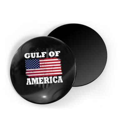 Gulf Of America Vintage American Flag Magnet