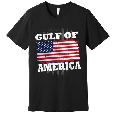 Gulf Of America Vintage American Flag Premium T-Shirt