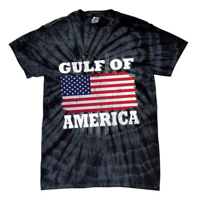 Gulf Of America Vintage American Flag Tie-Dye T-Shirt