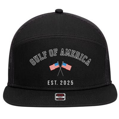 Gulf Of America Est 2025 7 Panel Mesh Trucker Snapback Hat