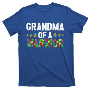 Grandma Of A Warrior Proud Grandma Autism Gift T-Shirt