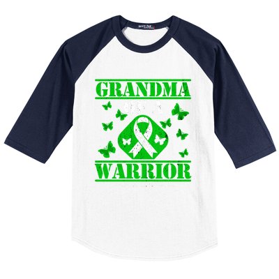 Grandma Of A Scoliosis Warrior Vintage Scoliosis Awareness Gift Baseball Sleeve Shirt