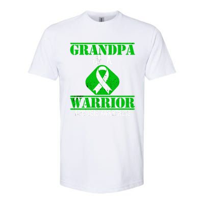 Grandpa Of A Scoliosis Warrior Vintage Scoliosis Awareness Gift Softstyle CVC T-Shirt