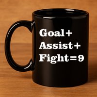 Goal Assist Fight 11oz C Handle Ceramic Mug