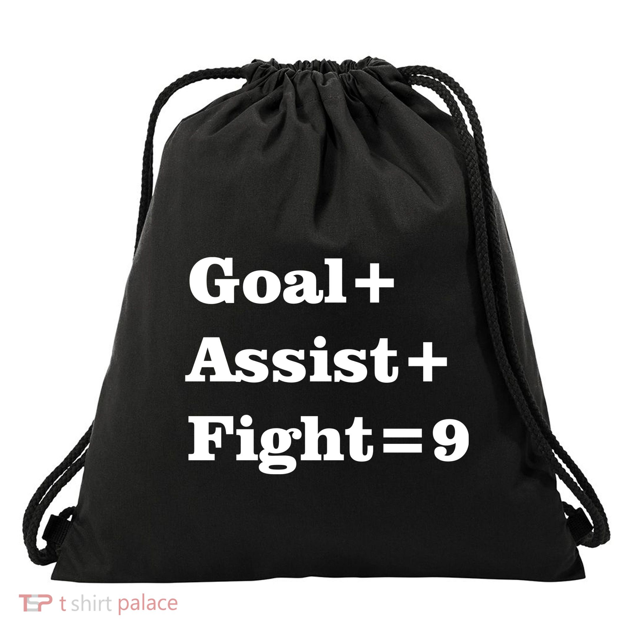 Goal Assist Fight Drawstring Bag
