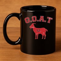 Goat 12 New England Football Fan 11oz C Handle Ceramic Mug