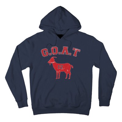 Goat 12 New England Football Fan Hoodie