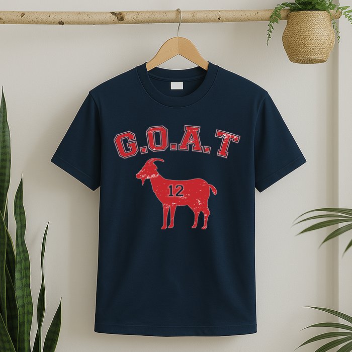 Goat 12 New England Football Fan T-Shirt