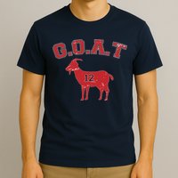 Goat 12 New England Football Fan T-Shirt