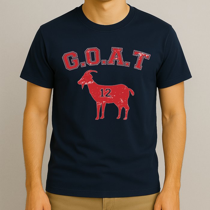 Goat 12 New England Football Fan T-Shirt