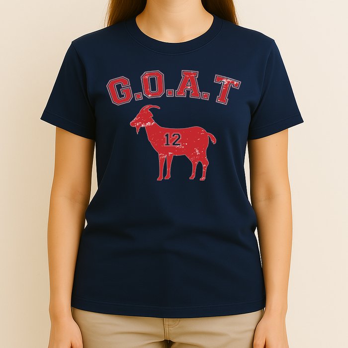Goat 12 New England Football Fan T-Shirt