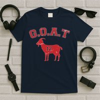 Goat 12 New England Football Fan T-Shirt