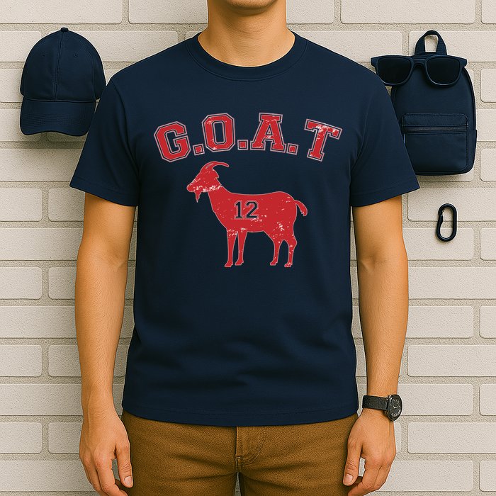 Goat 12 New England Football Fan T-Shirt