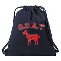 Goat 12 New England Football Fan Drawstring Bag
