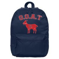 Goat 12 New England Football Fan 16 in Basic Backpack