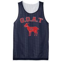 Goat 12 New England Football Fan Mesh Reversible Basketball Jersey Tank