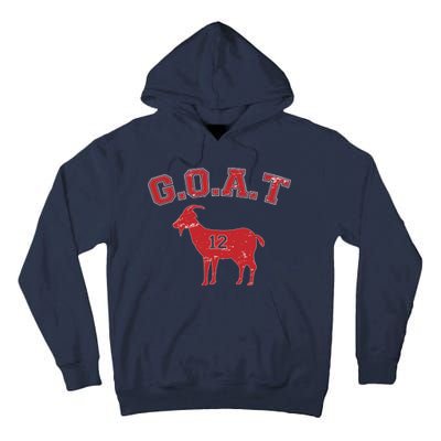 Goat 12 New England Football Fan Tall Hoodie