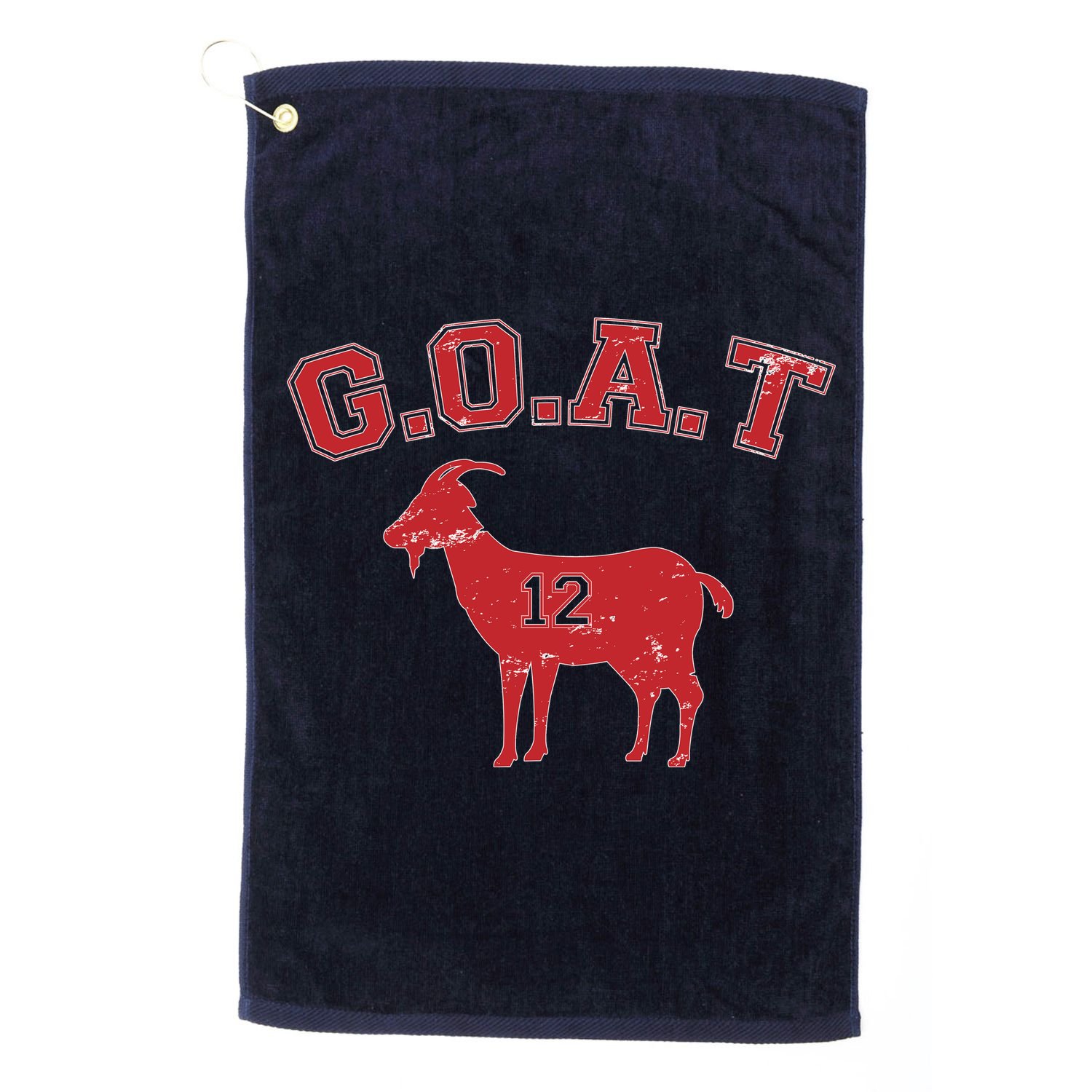 Goat 12 New England Football Fan Golf Towel