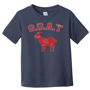 Goat 12 New England Football Fan Toddler T-Shirt