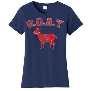 Goat 12 New England Football Fan Women's T-Shirt