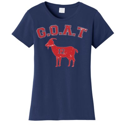 Goat 12 New England Football Fan Women's T-Shirt