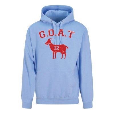 Goat 12 New England Football Fan Unisex Surf Hoodie