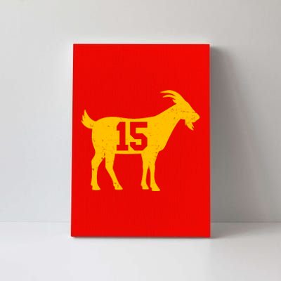 GOAT 15 Kansas City KC Football Canvas